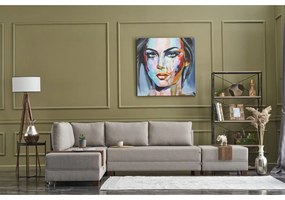 Bézs sarokkanapé (bal oldali) Fly – Balcab Home