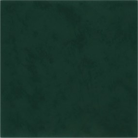 vidaXL Fali Fejtámla 12 pcs Sötétzöld 30 x 30 cm Bársony