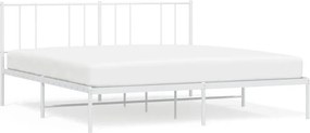 vidaXL fehér fém ágykeret fejtámlával 183 x 213 cm