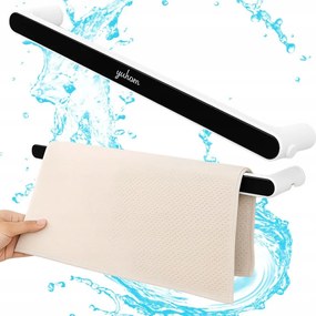 Verk 27476 Öntapadós törölközőtartó 48 cm, fekete-fehér