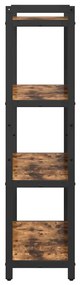Könyvszekrény Füstölt tölgy 80 x 30 x 118 cm Faanyag