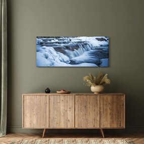 Egy folyó képe télen (120x50 cm)