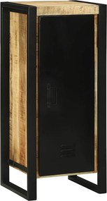 vidaXL Fürdőszoba Székény ajtóval Barna 40 x 35 x 90 cm Tömör Mangófát