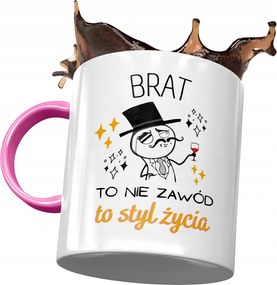 Rózsaszín Bögre Testvérnek Születésnapi Ajándék Nyomtatott Fotóval