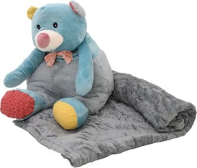 Plüss BOB MACI kék babatakaróval belül