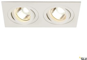 SLV NEW TRIA 113512 Beépíthető spotlámpa 2x50W/GU10 IP20