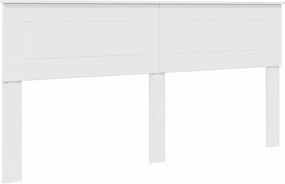 vidaXL Fejtámla Fényes Fehér 200 cm Faanyag