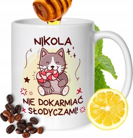 Bögre Nikola Barátnőknek Ajándék Nyomtatott Fehér 330ml