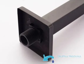 Zuhanyrendszer EYN PT12109 LED-világítással, falba süllyesztett sárgaréz kivitelben, többféle színben