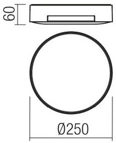 Redo 90006 - LED Kültéri mennyezeti lámpa SKOR LED/16W/230V IP54 barna