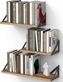 Bayka Lebegő polcok hálószoba dekorációhoz 3 db