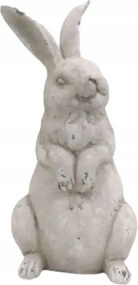 Clayre &amp; Eef nyúl figura. Fehér, műgyanta húsvéti dekoráció