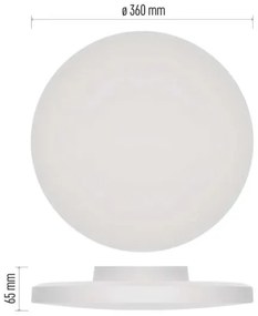 LED Fürdőszobai mennyezeti lámpa LED/18W/230V 3000/4000/5700K IP55 fehér