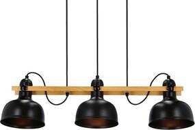 RENO lógcsillár 3xE27/40W/230V fekete/barna