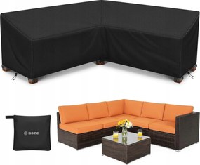 Vízálló sarokgarnitúra takaró, 420D, 300×300×70 cm Botc