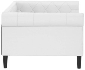 fehér műbőr kanapéágy 80 x 200 cm