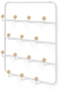Fehér-natúr színű fém ajtófogas 36 cm Estique – Umbra
