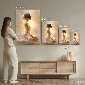 DUBLEZ | Spirituális kép - Jógini arany aurával