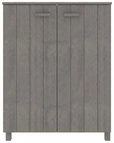 HAMAR világosszürke tömör fenyőfa cipőszekrény 85 x 40 x 108 cm