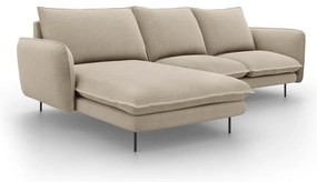 Vienna bézs sarokkanapé, bal oldali - Cosmopolitan Design
