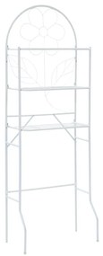 Fehér WC feletti tárolóállvány 60 x 33 x 174 cm