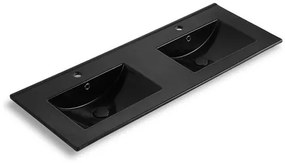 Cabinet washbasin Naturel Modena 121x46 cm black M12046BKM