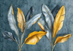 Fotótapéta Levelek A Flizelinen A Hálószoba Nappalijába fotótapéta a falra