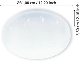 Eglo 900363 - LED Fürdőszobai mennyezeti lámpa FRANIA LED/18W/230V IP44