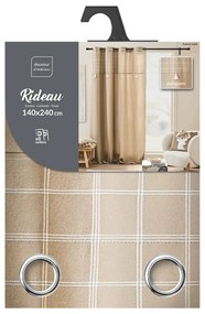 Barna pamutkeverék függöny 140x240 cm Everest – douceur d'intérieur