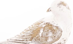 Dekorfigura Bird Műanyag Szürke, Barna 10x15x6cm