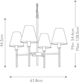 Elstead Lighting LUCERNE LUCERNE-4LT Csillár 4x25W/E14