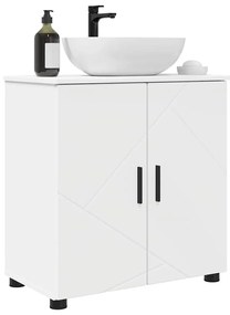 Fürdőszoba Székény polcokkal Fehér 61 x 35 x 64 cm Faanyag