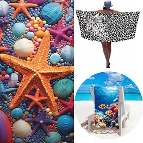 Strandtörölköző nagy, gyorsan száradó 100x180cm XXL fürdőlepedő