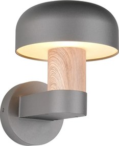 TRIO 262560135 FRASER Modern Kültéri Fali Lámpa Sötét Fa, Világos Fa E27 IP44