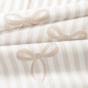 Goldea pamut reggeliző alátét - latte masnik és csíkok - 2db 30 x 40 cm