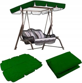 Tető Hinta Kerti Pad 164x114x15cm Zöld