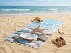 Gyorsan száradó XL strandfürdőlepedő MARBELLA színes 100 x 180 cm, 100% mikroszál