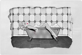 Poszterek 60x40 Marylin Monroe a kádban