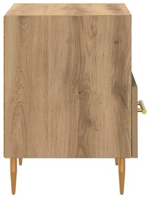 Éjjeli asztal fiókkal 2 pcs Barna 40 x 35 x 47.5 cm Faanyag