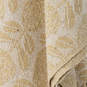 Sárga pamutkeverék takaró 130x155 cm Pratello – Bloomingville