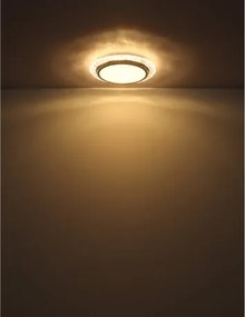 Globo 48294-22 Mennyezeti lámpa fém fehér matt, műanyag átlátszó kristályok, műanyag opál csillogás, ø: 400mm, M: 60mm, LED 22W 230V, 2380lm forrás, 1460lm kimenet, 3000K