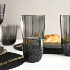 Füstszínű üvegből készült üvegedény, 320 ml, S