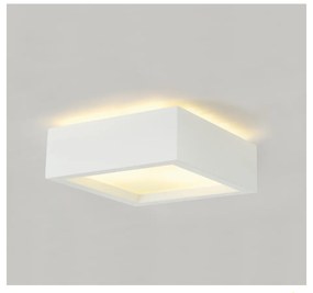 Mennyezeti lámpa, gipszlámpa, fehér, E27, SLV Plastra 148002