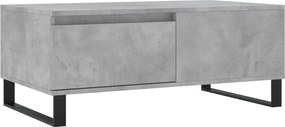 vidaXL betonszürke szerelt fa dohányzóasztal 90x50x36,5 cm