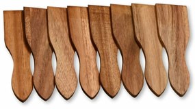 Kesper 28968 Raclette spatula szett 8 db akácfa,13 x 3,5 cm