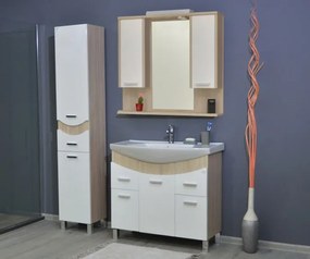 TMP ZX - SONOMA- fürdőszobai ÁLLÓSZEKRÉNY polcos - 190 x 35 cm