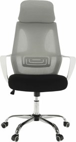 Irodai szék, szürke/fekete/fehér, TAXIS