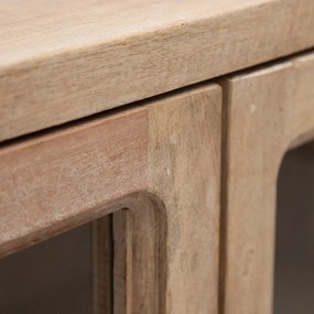 Natúr színű mangófa tálalószekrény 160x71 cm – Ixia