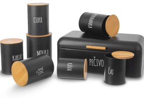 Orion BLACK fém cukortartó doboz