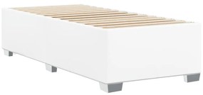 fehér műbőr ágykeret 90x200 cm